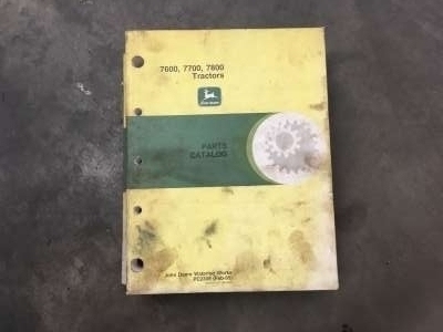 Catalogue de pièces John Deere 7600/7700/7800